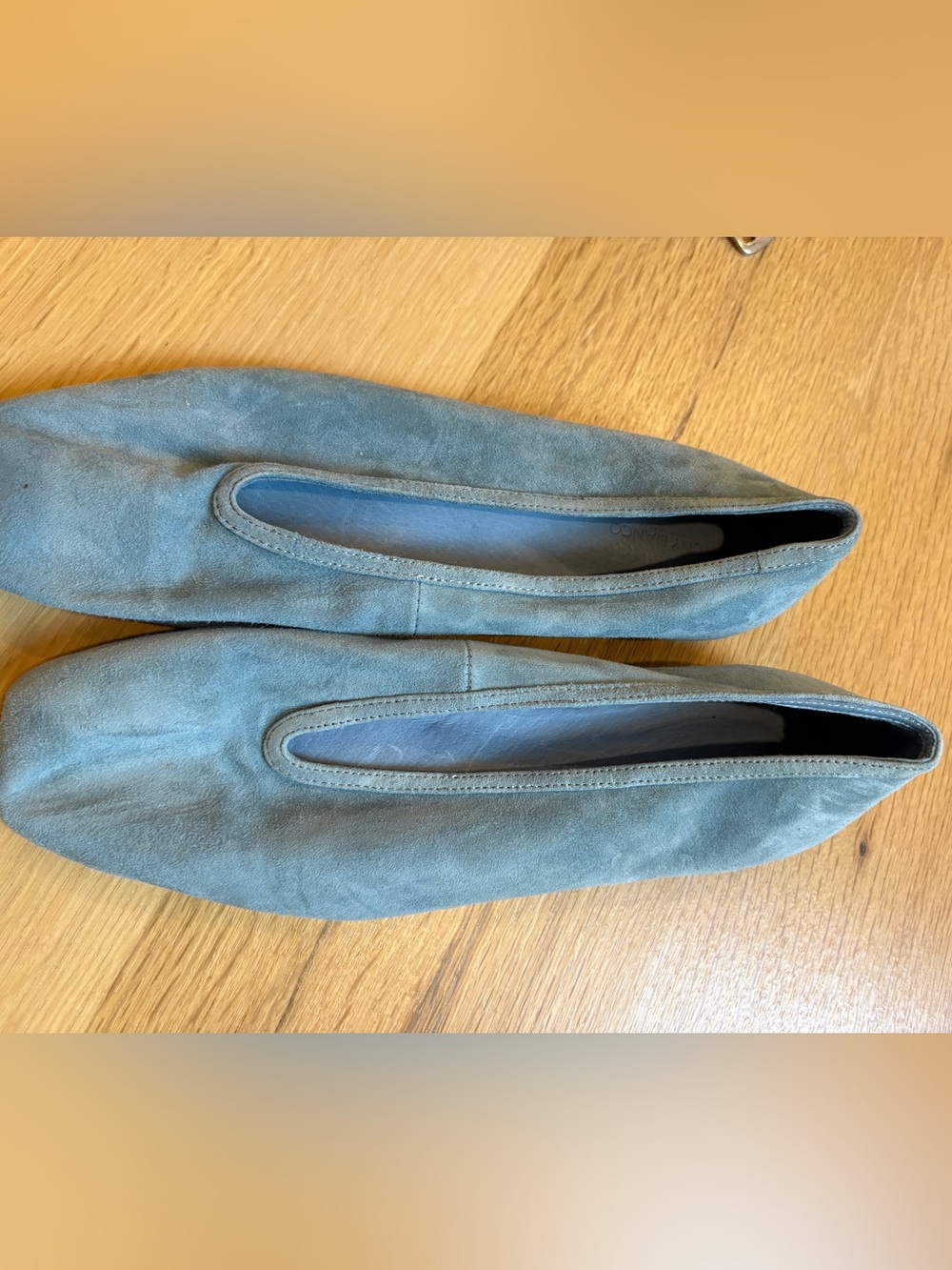 Tony Bianco Sage Green Suede Ballet Flats